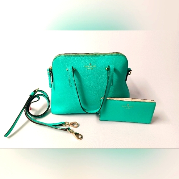 Kate Spade Teal Cedar Street Maise Satchel/Crossbody NWOT w/ Dustbag $298 Retail - Picture 15 of 16